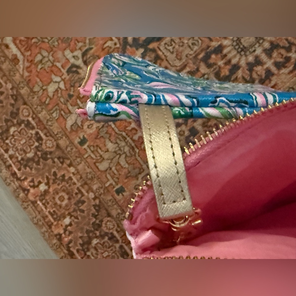 Lilly Pulitzer Tech Pouch Set in Cumulus Blue & Chick Magnet With Original Tags - Picture 14 of 16